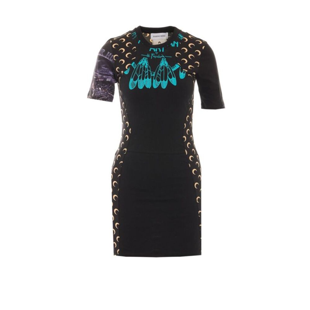 Marine Serre Women Midi Printed Dress